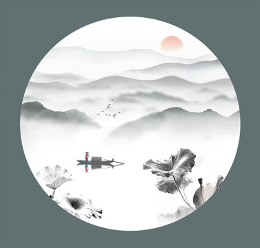 水墨山水小品