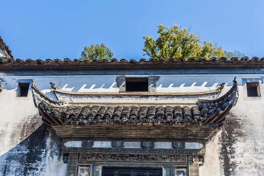 江西婺源鄉(xiāng)村徽派建筑