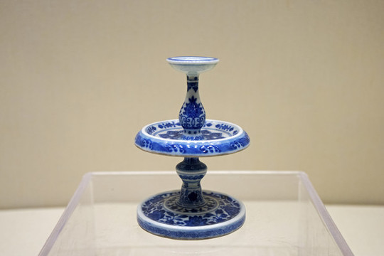 青花瓷燭臺(tái)