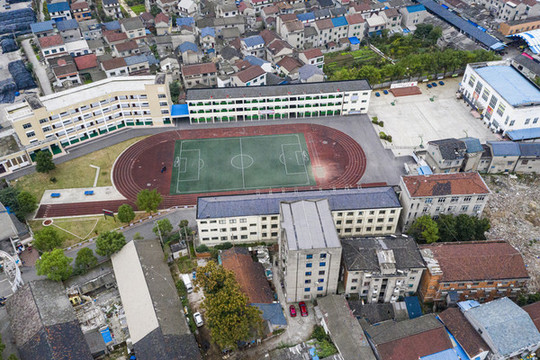 宜都市枝城小學(xué)航拍