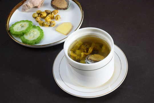 苦瓜鮑魚煲雞湯