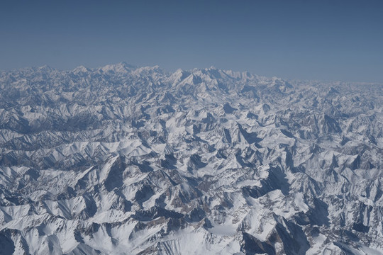 航拍天山