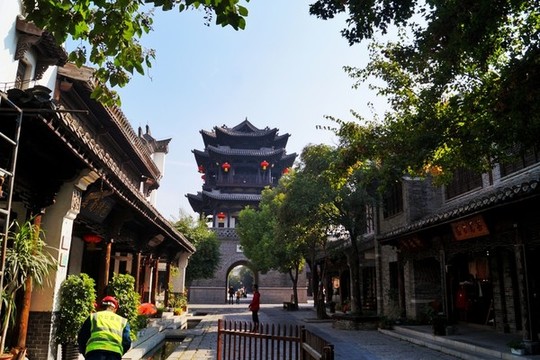 臺(tái)兒莊民居老街