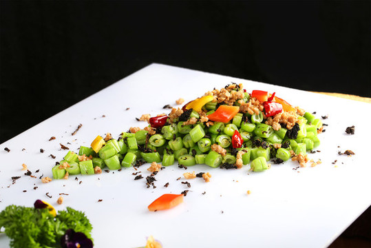 干煸欖菜肉沫四季豆