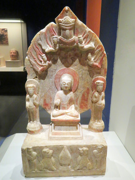 北齊坐佛五尊像