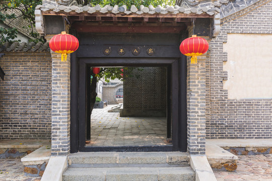 中式院落大門