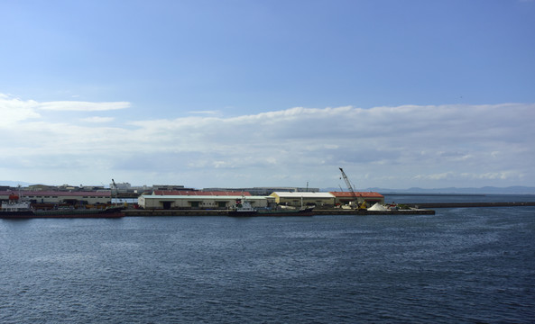 日本大阪的海運(yùn)碼頭