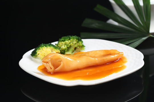鮑汁扣黃花膠