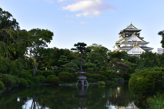 日本大阪城公園風光