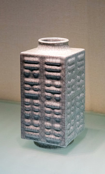 仿哥釉琮式瓶