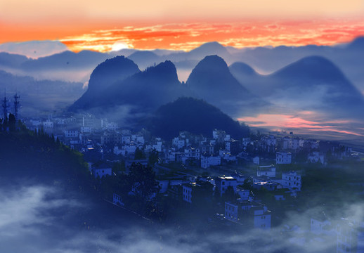 貴州萬峰林風景