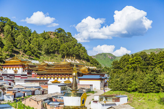 甘南碌曲郎木寺賽赤寺