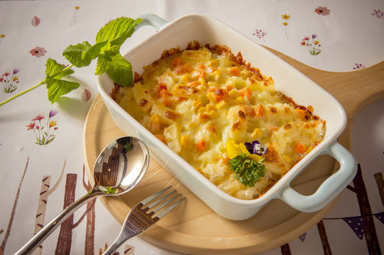 意式水果焗飯