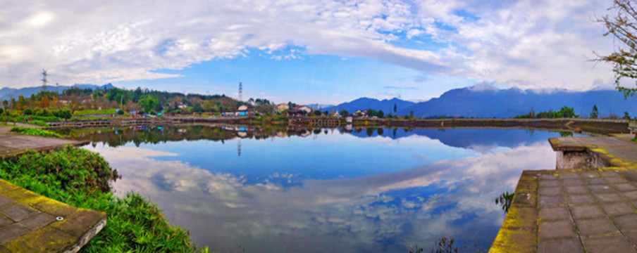 滎經(jīng)同樂水庫全景