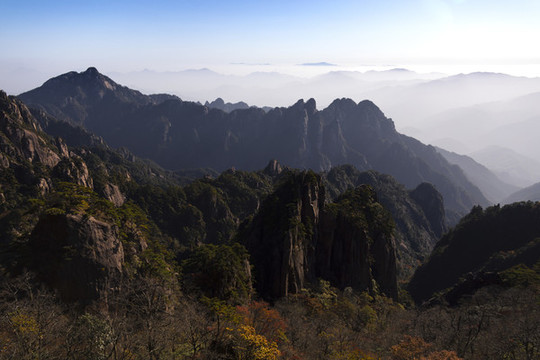 登黃山天下無山