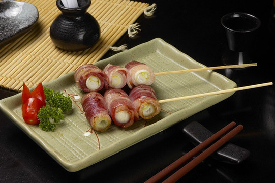 京蔥煙肉卷