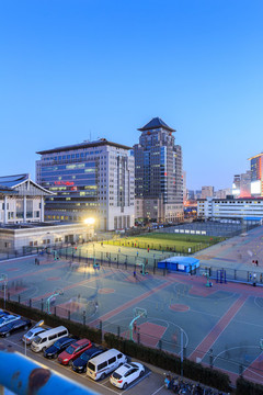 北京大學五四運動場體育場夜景