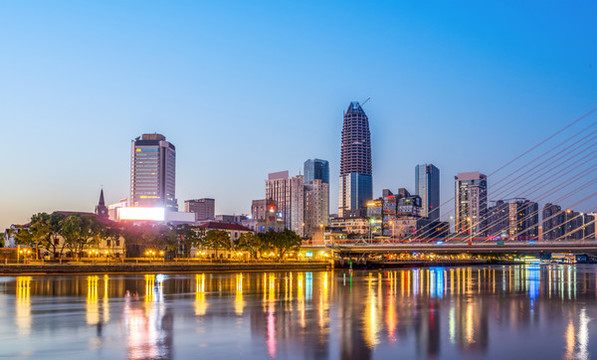 寧波三江口夜景