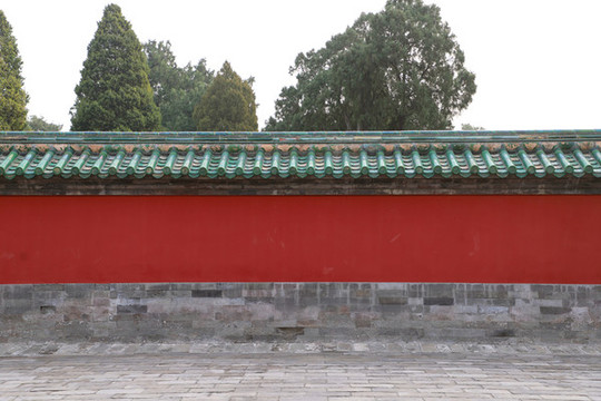 中式瓦墻