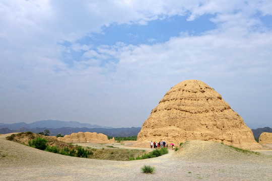 西夏王陵遺址陵塔