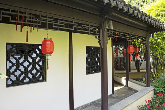 古典園林長廊