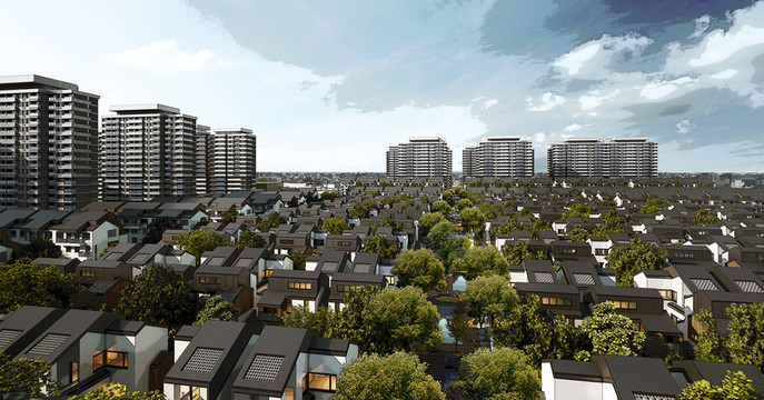 規(guī)劃建筑景觀園林設(shè)計(jì)效果圖