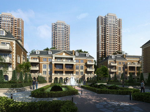 規(guī)劃建筑景觀園林設(shè)計(jì)效果圖