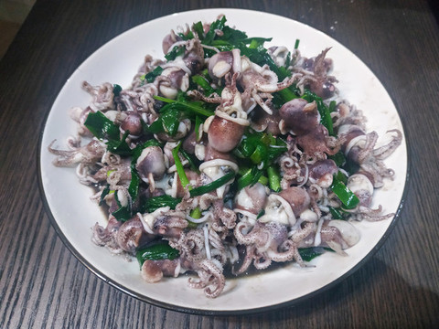 海鮮炒韭菜