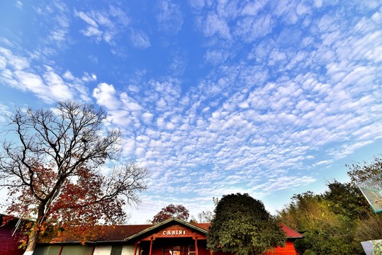 木屋秋景