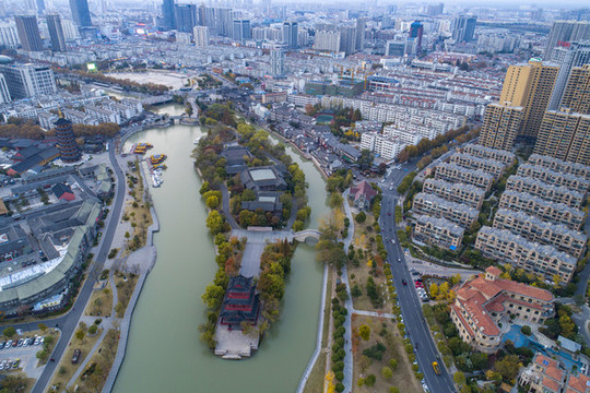 江蘇省淮安市里運(yùn)河清江浦城市風(fēng)