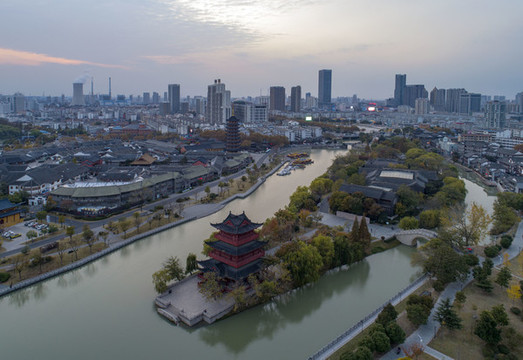 江蘇省淮安市里運(yùn)河清江浦城市風(fēng)