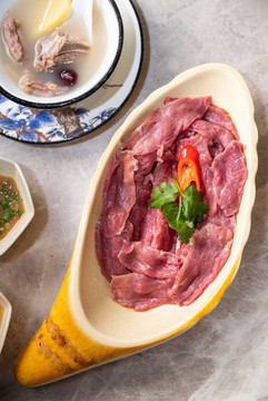 鮮驢肉片