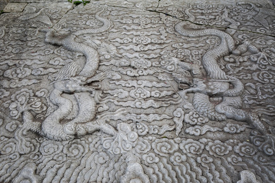 北京故宮云龍石雕