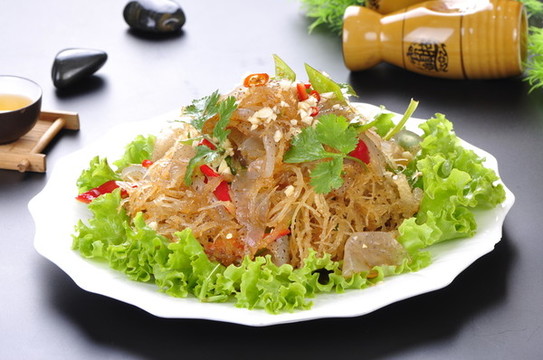 龍須菜拌蜇皮
