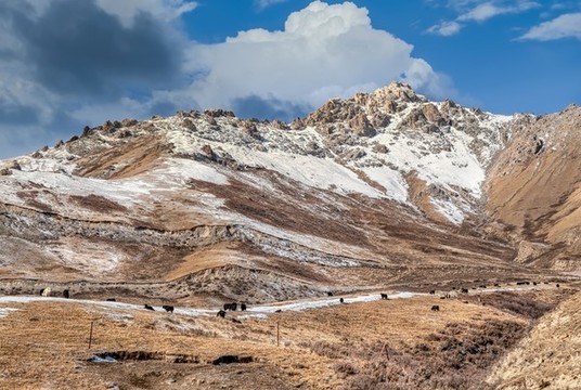 甘肅祁連山雪山