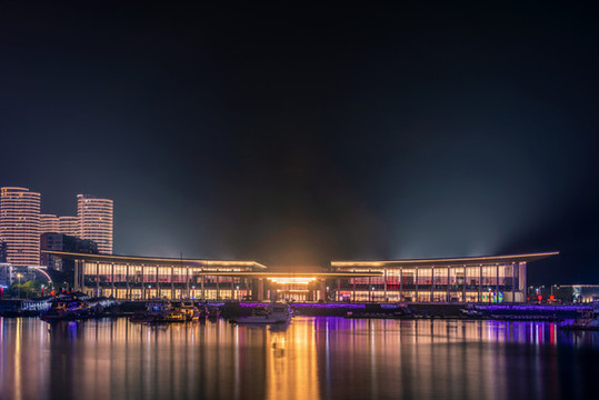 山東省青島市奧帆中心夜景
