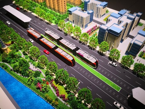 智軌電車模型