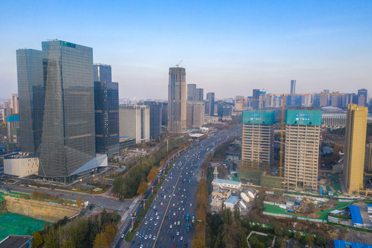 航拍CBD20191201