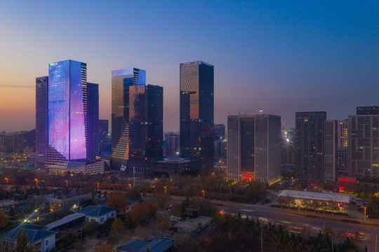 航拍CBD20191201