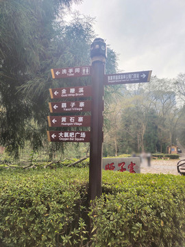 指路牌正面