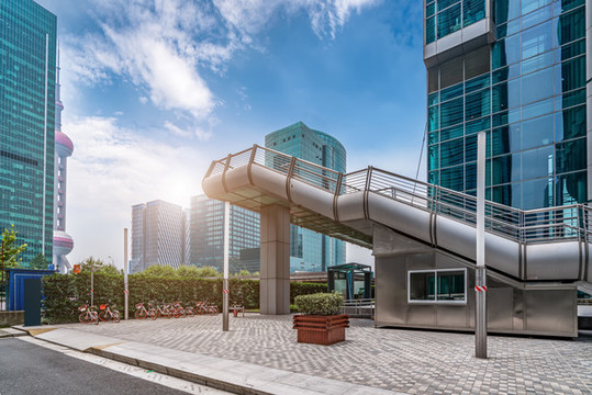 陸家嘴金融區(qū)建筑局部景觀