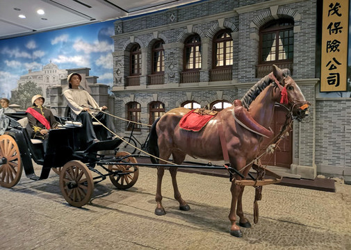 老上海租界街頭的馬車