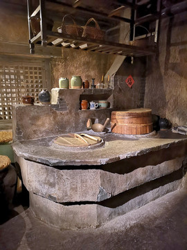 農(nóng)村廚房灶臺