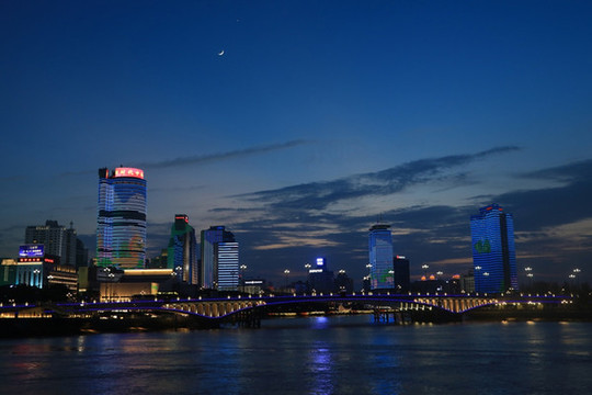寧波三江夜色
