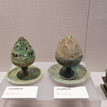 帶蓋銅博山爐
