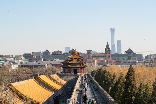 北京故宮城墻角樓