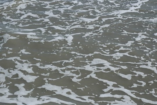 沙灘海浪近景