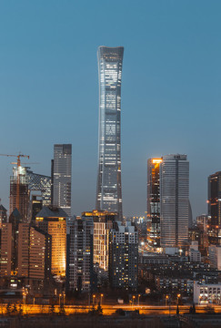 北京繁華都市城市建筑國貿(mào)中國尊