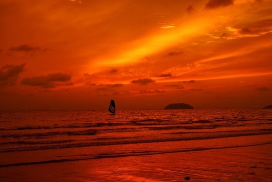 海邊日落