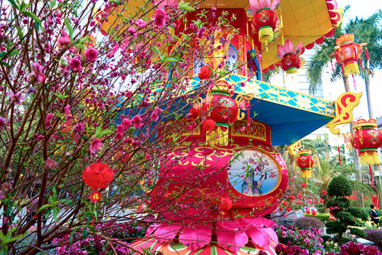 桃花裝飾